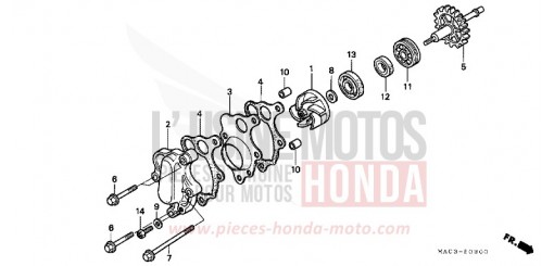WATER PUMP CR500R1 de 2001